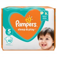 Подгузники Pampers Sleep & Play Размер 5 (Junior) 11-16 кг, 42 шт (4015400224068)