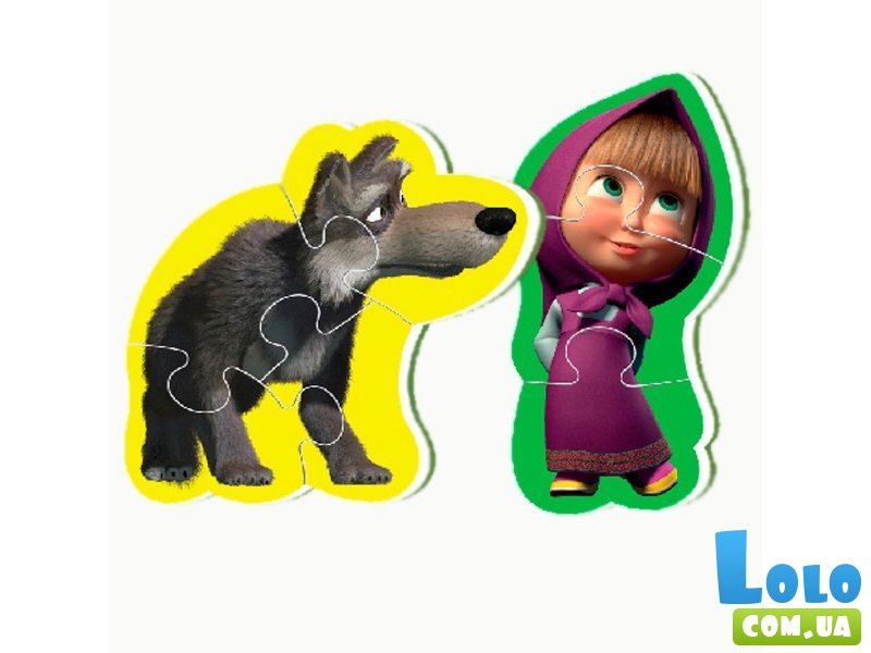 Беби пазлы мини Маша и Медведь, Vladi Toys (в ассортименте)