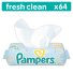 Детские влажные салфетки Pampers Baby Fresh Clean 64 шт (4015400622734)