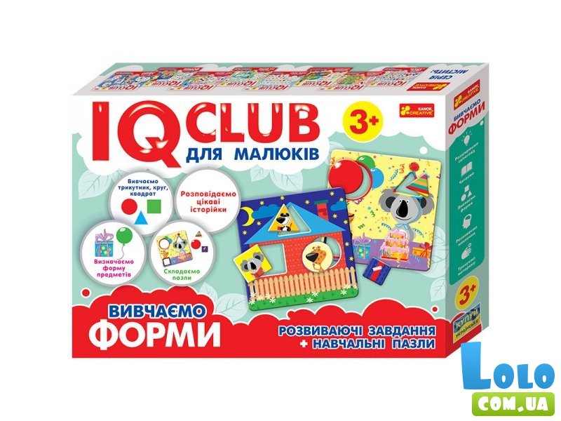 Обучающие пазлы IQ-Club 13203001-7У (в ассортименте)