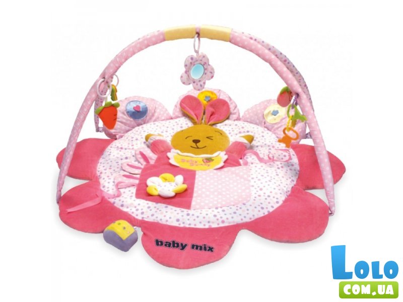 Развивающий коврик Baby Mix "Кролик" TK/3133C/20 (розовый)