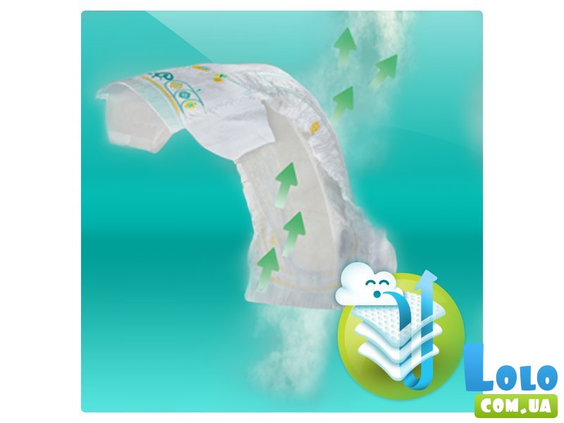 Подгузники Pampers Active Baby-Dry Размер 3 (Midi) 5-9 кг, 58 шт (4015400735625)