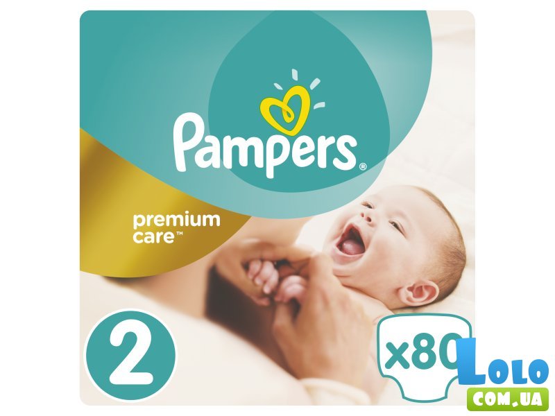 Подгузники Pampers Premium Care Размер 2 (Mini) 3-6 кг, 80 шт (4015400741633)