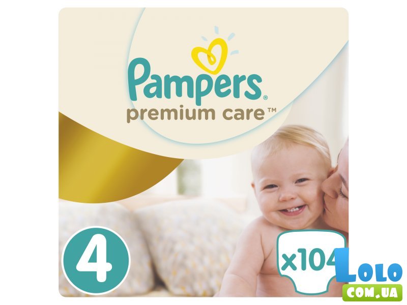 Подгузники Pampers Premium Care Размер 4 (Maxi) 8-14 кг, 104 шт (4015400465447)