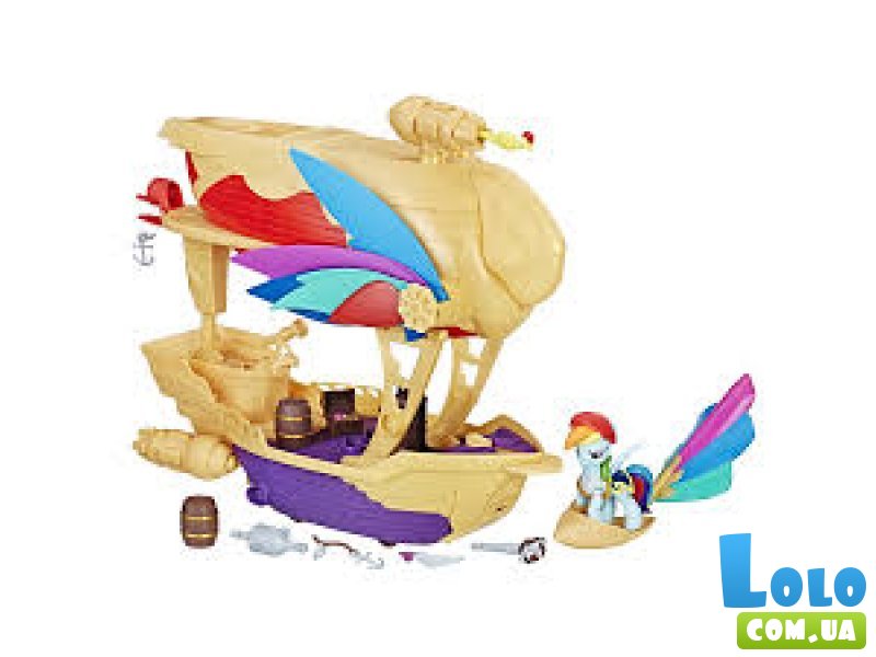 Игровой набор Hasbro My Little Pony "Пиратский корабль Рейнбол Деш" (C1059)