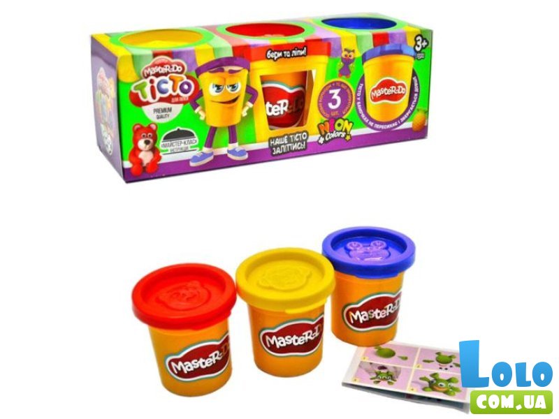 Тесто для лепки Master Do, Danko Toys, 3 цвета