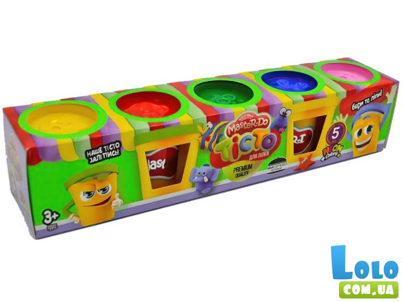 Тесто для лепки Master Do, Danko Toys, 5 цветов
