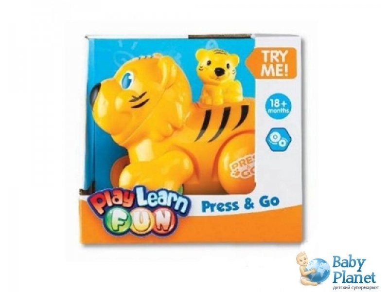 Развивающая игрушка Keenway "Тигр", серия "Нажми и Догони" (32608)