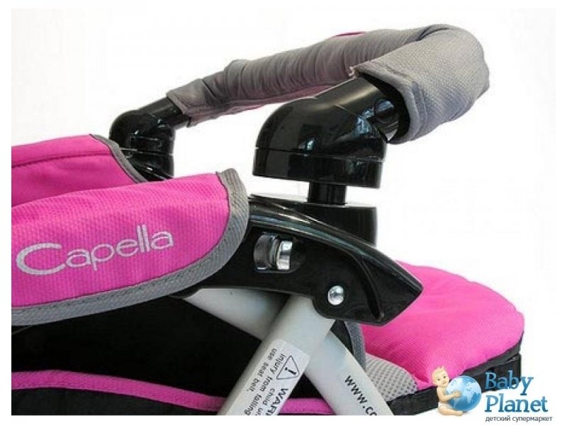 Прогулочная коляска Capella s801/2010+ (розовая), с конвертом