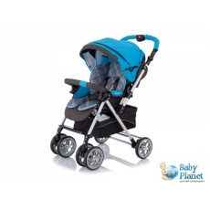 Прогулочная коляска Capella Play S802 (голубая), с перекидной ручкой