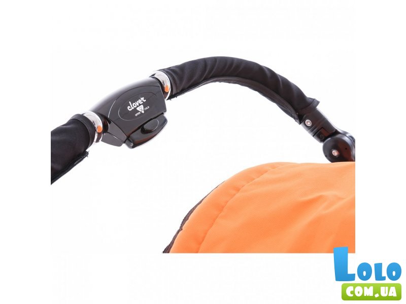 Прогулочная коляска Capella Play S802 (оранжевая), с перекидной ручкой