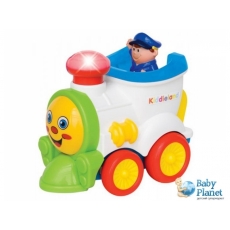 Развивающая игрушка на колесах Kiddieland "Веселый паровозик" (41988)