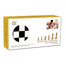 Игровой набор 3 в 1 "Шахматы. Шашки. Нарды" (QX3904)
