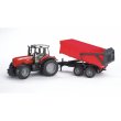 Трактор c прицепом  Massey Ferguson 7480, Bruder