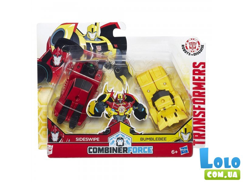 Трансформеры Hasbro "Роботс-ин-Дисгайс: Крэш-Комбайнер Sideswipe and Bumblebee" (C0630)