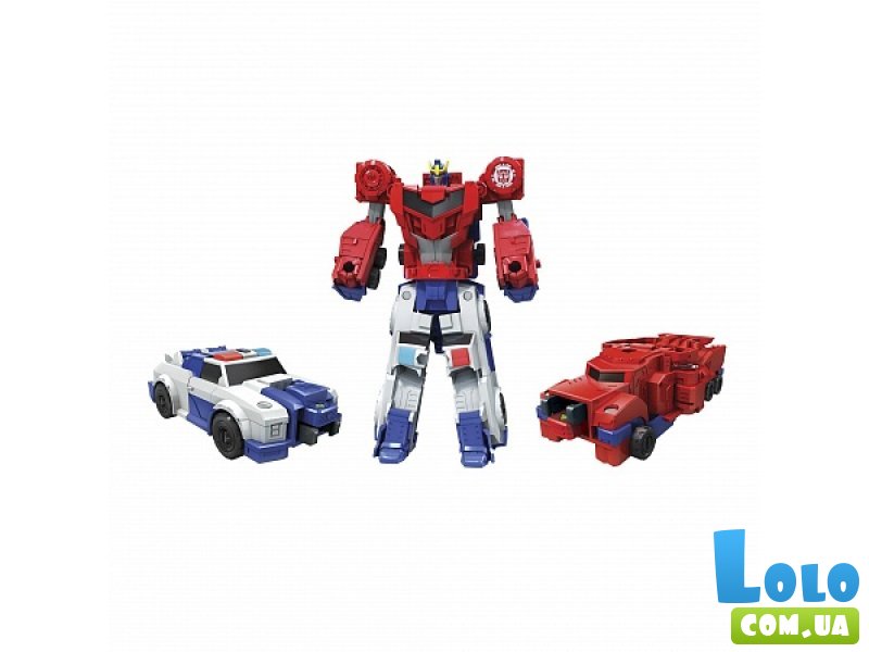 Трансформеры Hasbro "Роботс-ин-Дисгайс: Крэш-Комбайнер Strongarm and Optimus Prime" (C0629)