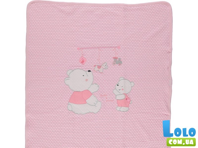 Плед Bebetto "Мишки" 476 (розовый)