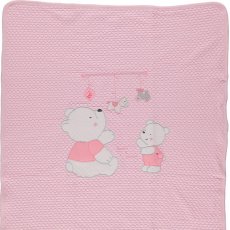 Плед Bebetto "Мишки" 476 (розовый)