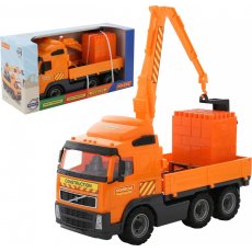 Машинка Polesie "Кран Volvo с конструктором Супер-микс" (9586), 30 эл