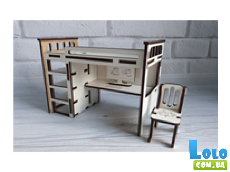 Деревянная мебель для кукол MCG Famaly "Двухъярусная кровать" (82811298)