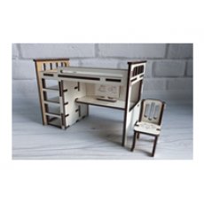 Деревянная мебель для кукол MCG Famaly "Двухъярусная кровать" (82811298)