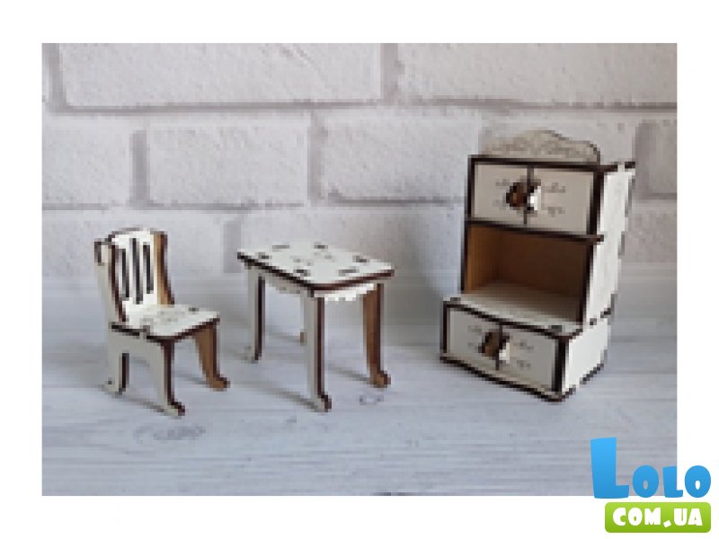 Деревянная мебель для кукол MCG Famaly 4 (82814298), 3 эл