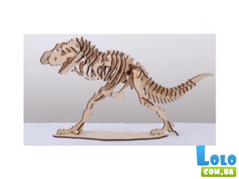 Деревянный 3D пазл-конструктор MCG Тиранозавр (88840288), 55 дет.