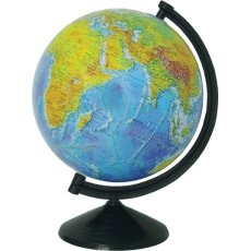 Глобус лакированный с подсветкой Физическая/Политическая, 26 см (в ассортименте)