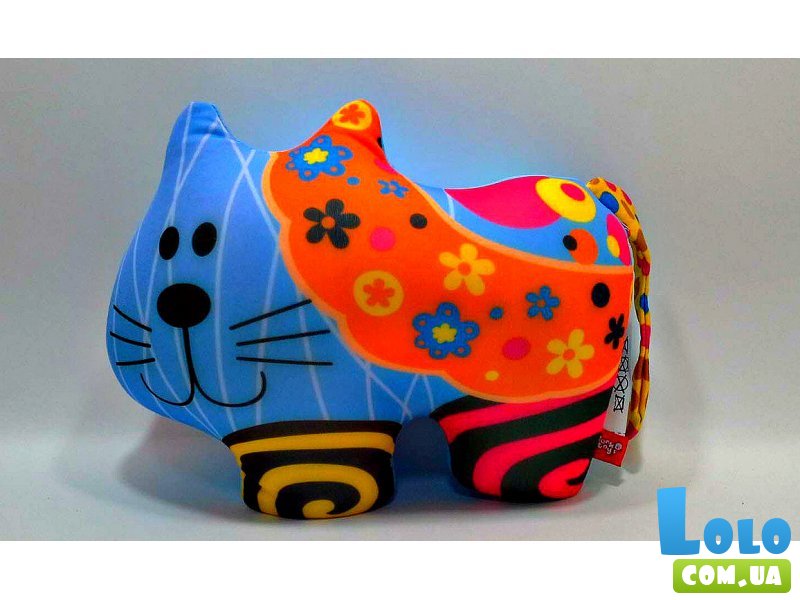 Мягкая игрушка-антистресс Кот в цветочек, Danko Toys