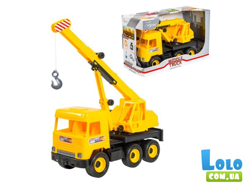 Автокран "Middle Truck", желтый