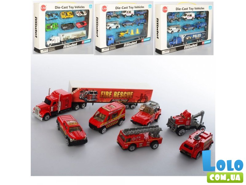 Набор машинок Die-Cast Toy Vehicles TN-1026BCD (в ассортименте)