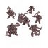 Набор фигурок воинов "Аборигены крепости молодые побеги" Технолог 473*F цвет красно-коричневый