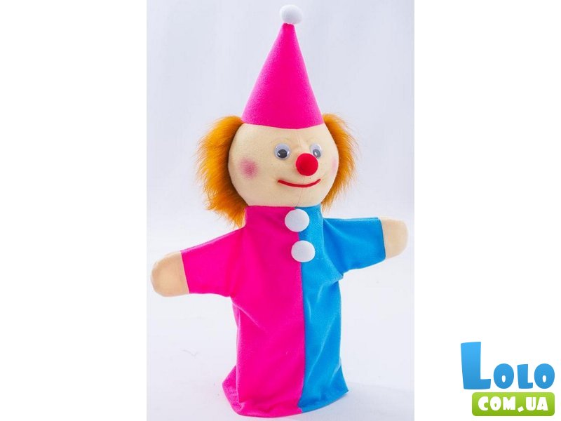 Кукла-рукавичка"Клоун" для домашнего кукольного театра, Копиця