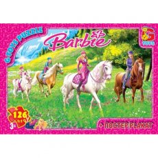 Пазлы Barbie, G-Toys, 126 эл.