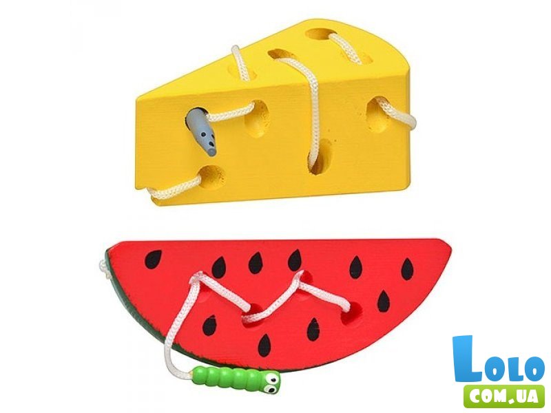 Деревянная игрушка-шнуровка  (в ассортименте)