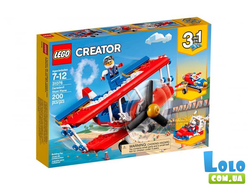 Конструктор Lego "Бесстрашный самолет высшего пилотажа", серия "Creator" (31076), 200 эл.