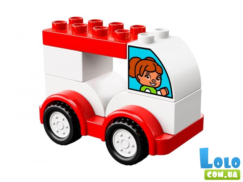 Конструктор Lego "Мой первый гоночный автомобиль", серия "Duplo" (10860), 6 эл.