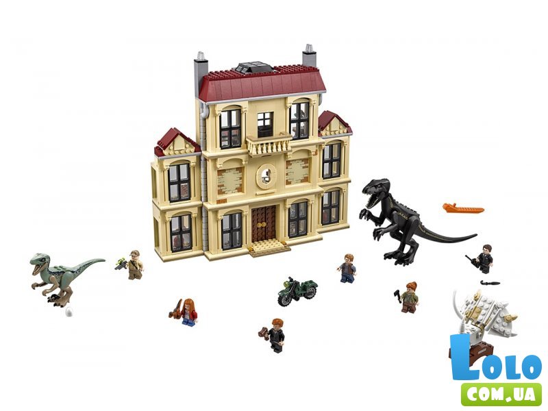 Конструктор Нападение индораптора в поместье Локвуд, серии Jurassic World, LEGO (75930), 1019 дет.