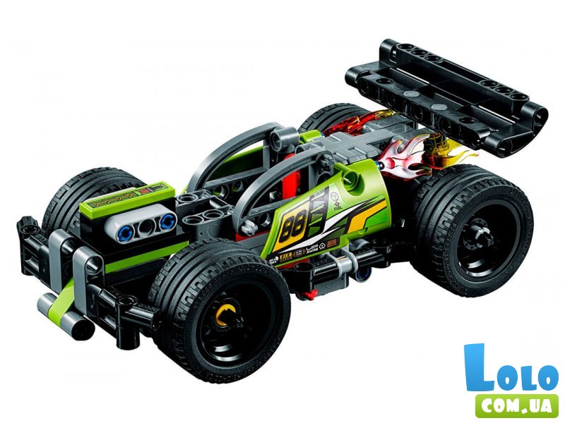 Конструктор Lego "БУМ! Зеленый гоночный автомобиль", серия "Technic" (42072), 135 эл.