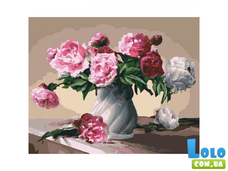 Картина по номерам Букеты: Цветы любви, Идейка (40х50 см)