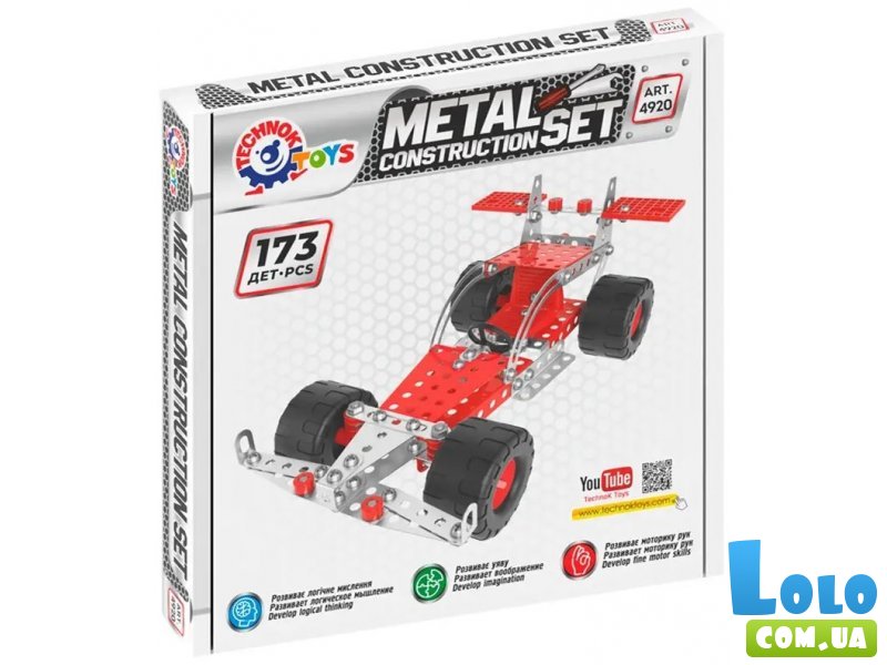 Конструктор металлический Авто-Дакар, ТехноК (4920), 173 дет.