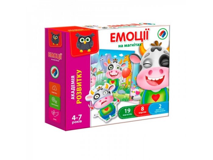 Магнитная игра Vladi Toys "Веселые картинки. Эмоции" (VT5422-06)
