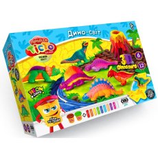 Тесто для лепки Динозавры Master Do, Danko Toys, 12 цветов