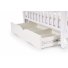 Кроватка Верес ЛД19 19.3.1.06 (белая), шарнирная с откидной боковиной, без ящика