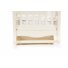 Кроватка Верес ЛД19 19.3.1.06 (белая), шарнирная с откидной боковиной, без ящика