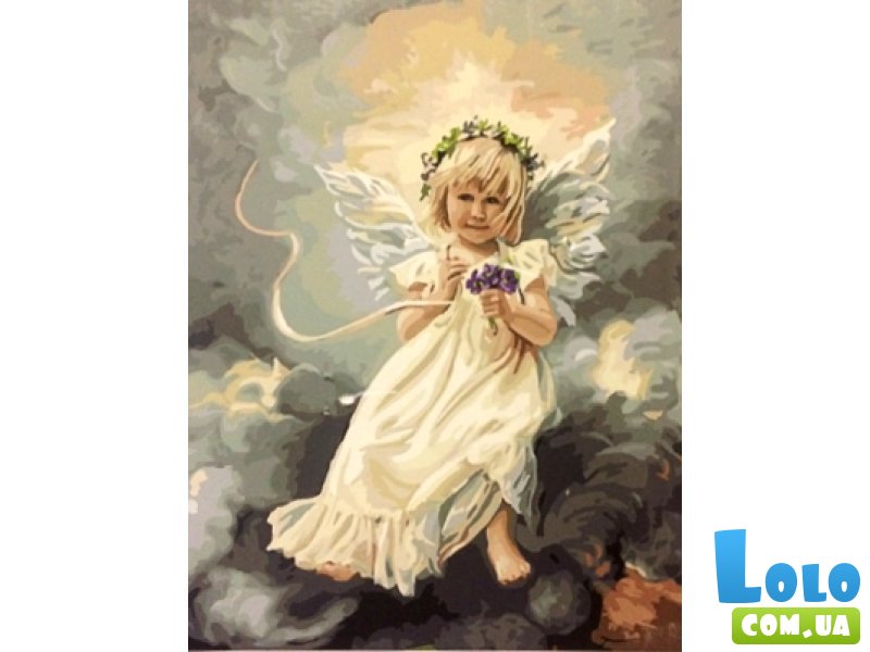 Картина по номерам Ангелочек на небе, Brushme (40х50 см)