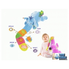 Развивающая активная игрушка Biba Toys "Слоненок Элли" 374MC (розовый)