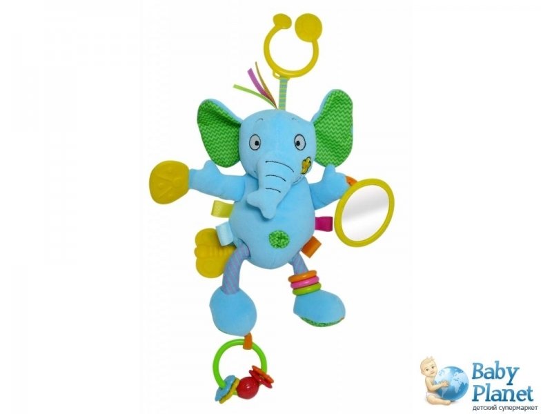 Игрушка-подвеска Biba Toys "Активный слоненок" (702JF)