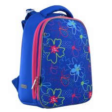 Рюкзак школьный, каркасный 1 Вересня "Vivid flowers"