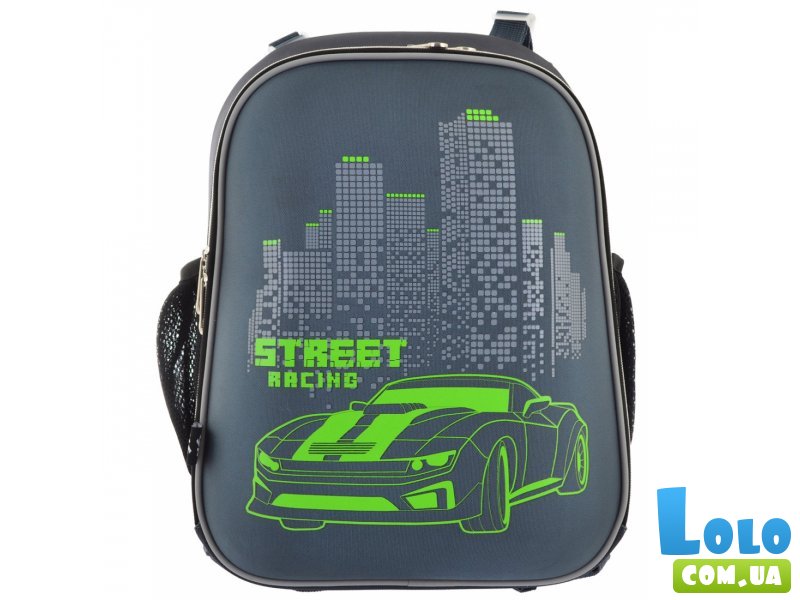 Рюкзак школьный, каркасный Yes "Street Racing"